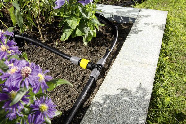 тройник с регулятором для оросительной системы karcher rain system 2шт система капельного полива karcher rain system Karcher