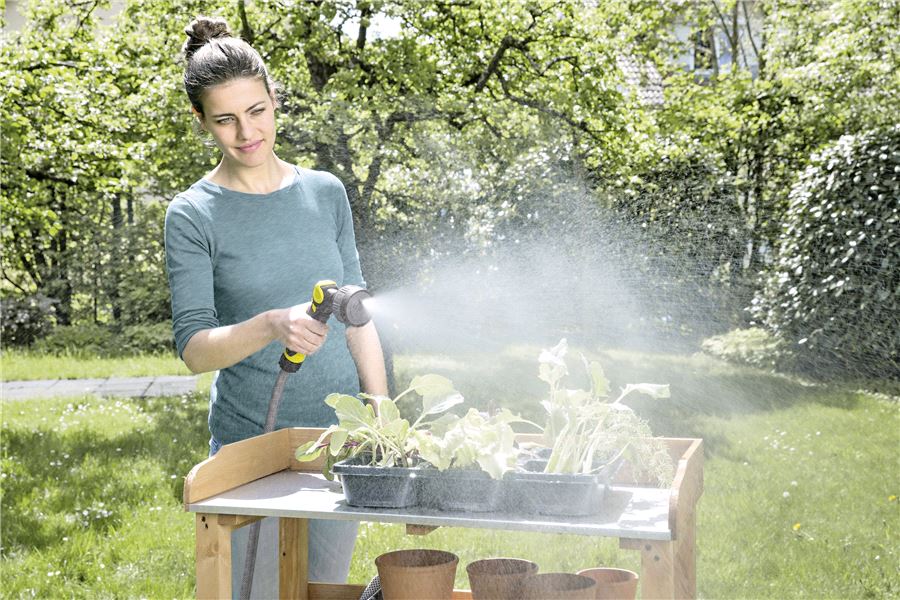 многофункциональный пистолет-распылитель для полива plus karcher насадки-распылители и пистолеты для полива 