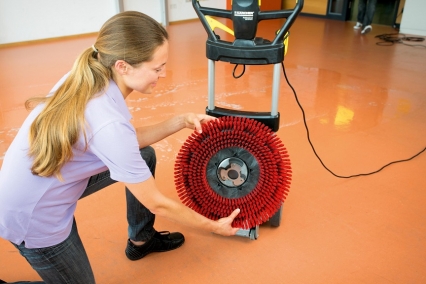 однодисковая поломойная машина karcher bds 43/duo c adv однодисковые роторные машины (полотеры) Karcher