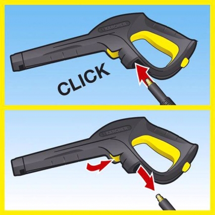 пистолет karcher "best" с мягкой рукояткой аксессуары для минимоек karcher Karcher