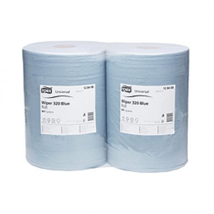 трехслойные салфетки в рулоне tork w 420 blue протирочный материал 